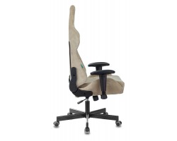 Кресло игровое Zombie VIKING KNIGHT Fabric песочный Light-21 с подголов. крестовина металл-foto16