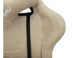 Кресло игровое Zombie VIKING KNIGHT Fabric песочный Light-21 с подголов. крестовина металл-foto8