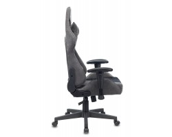 Кресло игровое Zombie VIKING X Fabric серый/черный с подголов. крестовина пластик-foto3