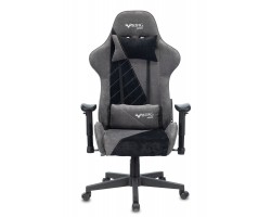 Кресло игровое Zombie VIKING X Fabric серый/черный с подголов. крестовина пластик-foto2