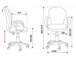Кресло Бюрократ Ch-687AXSN синий JP-15-5 крестовина пластик-foto6
