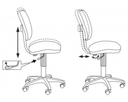 Кресло Бюрократ Ch-204NX черный 26-28 крестовина пластик-foto6