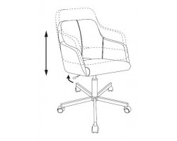 Кресло Бюрократ CH-380M синий шторм 38-416 крестовина металл-foto6