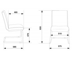 Кресло Бюрократ CH-250-V зеленый эко.кожа полозья металл хром-foto5