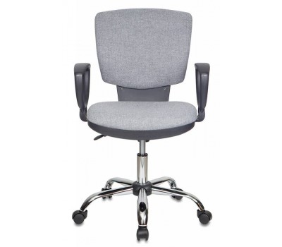 Кресло Бюрократ Ch-626AXSL серый 10-128 крестовина металл хром Кресло Бюрократ Ch-626AXSL серый 10-128 крестовина металл хром