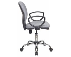 Кресло Бюрократ Ch-626AXSL серый 10-128 крестовина металл хром-foto3