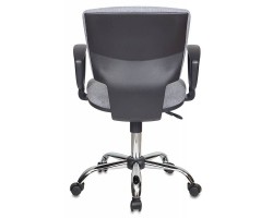 Кресло Бюрократ Ch-626AXSL серый 10-128 крестовина металл хром-foto4