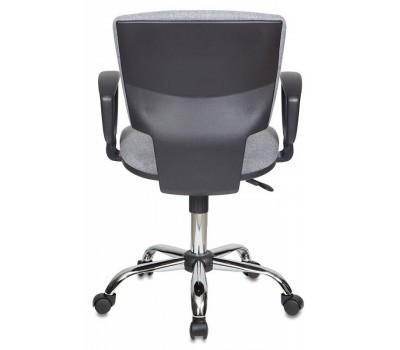 Кресло Бюрократ Ch-626AXSL серый 10-128 крестовина металл хром Кресло Бюрократ Ch-626AXSL серый 10-128 крестовина металл хром