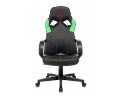Кресло игровое Zombie RUNNER черный/зеленый эко.кожа крестовина пластик-foto2