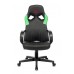 Кресло игровое Zombie RUNNER черный/зеленый эко.кожа крестовина пластик