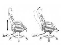Кресло игровое Zombie RUNNER черный/зеленый эко.кожа крестовина пластик-foto7