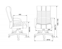Кресло руководителя Бюрократ KB-10WALNUT черный кожа крестовина металл/дерево-foto7