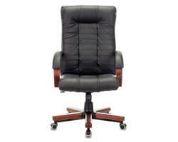 Кресло руководителя Бюрократ KB-10WALNUT черный кожа крестовина металл/дерево-foto3