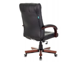 Кресло руководителя Бюрократ KB-10WALNUT черный кожа крестовина металл/дерево-foto5