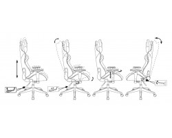 Кресло игровое Zombie VIKING 4 AERO белый/синий/красный текстиль/эко.кожа с подголов. крестовина пластик-foto20