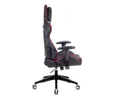 Кресло игровое Zombie VIKING 4 AERO белый/синий/красный текстиль/эко.кожа с подголов. крестовина пластик