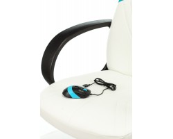 Кресло игровое Zombie RUNNER белый/голубой эко.кожа крестовина пластик-foto8