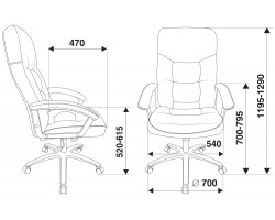 Кресло руководителя Бюрократ T-9908AXSN-AB черный кожа крестовина металл хром-foto6