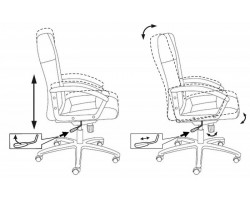 Кресло руководителя Бюрократ T-9908AXSN-AB черный кожа крестовина металл хром-foto5