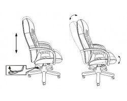 Кресло руководителя Бюрократ T-9908 черный кожа крестовина металл/дерево-foto5