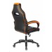 Кресло игровое Zombie VIKING 2 AERO черный/оранжевый текстиль/эко.кожа крестовина пластик