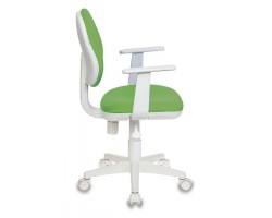 Кресло детское Бюрократ Ch-W356AXSN салатовый 15-118 крестовина пластик пластик белый-foto3