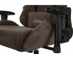 Кресло игровое Zombie VIKING KNIGHT Fabric темно-коричневый Light-10 с подголов. крестовина металл-foto9