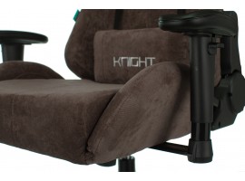 Кресло игровое Zombie VIKING KNIGHT Fabric темно-коричневый Light-10 с подголов. крестовина металл-foto10