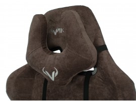 Кресло игровое Zombie VIKING KNIGHT Fabric темно-коричневый Light-10 с подголов. крестовина металл-foto11