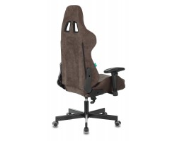 Кресло игровое Zombie VIKING KNIGHT Fabric темно-коричневый Light-10 с подголов. крестовина металл-foto17