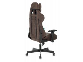 Кресло игровое Zombie VIKING KNIGHT Fabric темно-коричневый Light-10 с подголов. крестовина металл-foto4