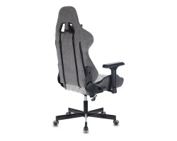 Кресло игровое Zombie VIKING 7 KNIGHT Fabric серый Loft ромбик текстиль/эко.кожа с подголов. крестовина металл-foto4