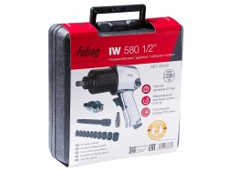 FUBAG Пневмогайковерт ударный IW580 1/2" + набор головок в кейсе-foto6