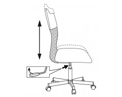 Кресло Бюрократ CH-1399 серый Or-17 эко.кожа/сетка крестовина металл-foto6