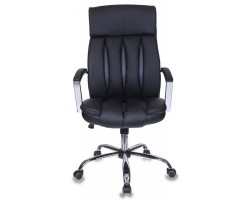 Кресло руководителя Бюрократ T-8000SL черный/серый эко.кожа крестовина металл хром-foto2