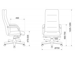 Кресло руководителя Бюрократ T-9927WALNUT слоновая кость кожа крестовина металл/дерево-foto5