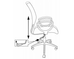 Кресло Бюрократ CH-599AXSN темно-бордовый TW-06N сиденье темно-бордовый TW-13N крестовина пластик-foto5