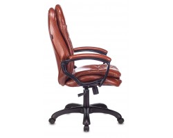 Кресло руководителя Бюрократ T-9950LT коричневый Boroko-37 эко.кожа крестовина пластик-foto3