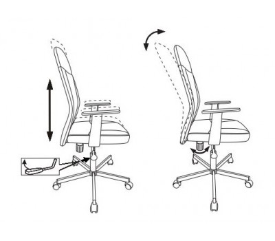 Кресло Бюрократ CH-606 черный текстиль/эко.кожа крестовина металл Кресло Бюрократ CH-606 черный текстиль/эко.кожа крестовина металл