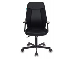 Кресло Бюрократ CH-606 черный текстиль/эко.кожа крестовина металл-foto2