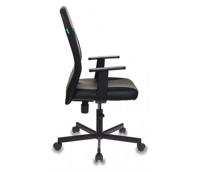 Кресло Бюрократ CH-606 черный текстиль/эко.кожа крестовина металл Кресло Бюрократ CH-606 черный текстиль/эко.кожа крестовина металл