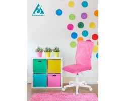 Кресло детское Бюрократ KD-9 розовый TW-06A TW-13А сетка/ткань крестовина пластик пластик белый-foto5