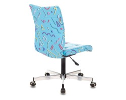 Кресло Бюрократ CH-330M голубой Sticks 06 крестовина металл хром-foto4
