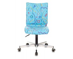Кресло Бюрократ CH-330M голубой Sticks 06 крестовина металл хром-foto2