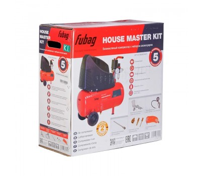 FUBAG Компрессор HOUSE MASTER KIT+ 5 предметов FUBAG Компрессор HOUSE MASTER KIT+ 5 предметов