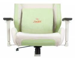 Кресло игровое Zombie EPIC PRO Fabric белый/зеленый с подголов. крестовина пластик пластик белый-foto6