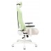 Кресло игровое Zombie EPIC PRO Fabric белый/зеленый с подголов. крестовина пластик пластик белый
