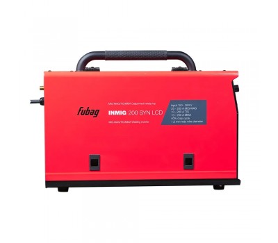 FUBAG Сварочный полуавтомат INMIG 200 SYN LCD c горелкой FB 250 3 м FUBAG Сварочный полуавтомат INMIG 200 SYN LCD c горелкой FB 250 3 м