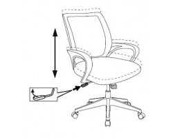 Кресло Бюрократ CH-695NLT черный TW-01 сиденье черный TW-11 сетка/ткань крестовина пластик-foto6
