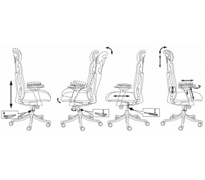 Кресло руководителя Бюрократ Ch-999ASX черный сиденье черный TW-11 сетка/ткань с подголов. крестовина металл хром
